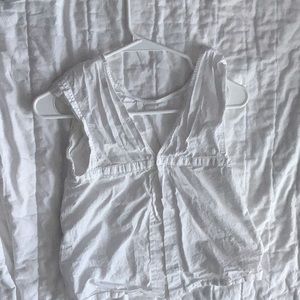 White baby doll top